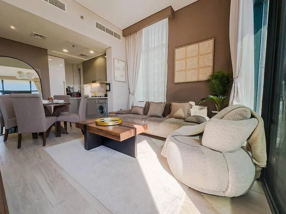 Appartamento Naseem Modern Comforts 1-Bedroom Retreat In Meydan Dubai